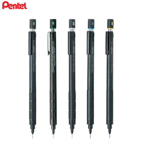Pentel/펜탈(펜텔)/샤프/제도샤프/그래프1000/(0.3/0.4/0.5/0.7/0.9mm)