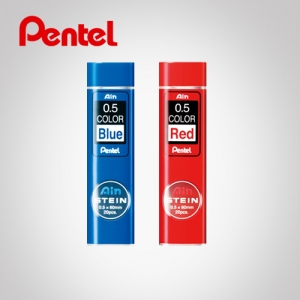 Pentel/펜텔(펜탈)/샤프심/아인슈타인/칼라샤프심/0.5mm