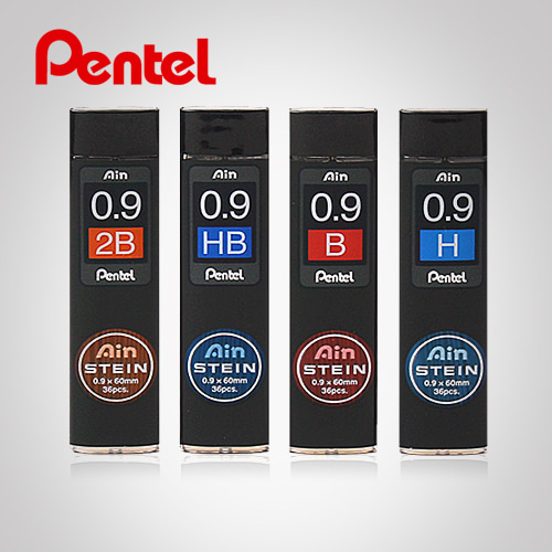 Pentel/펜텔(펜탈)/샤프심/아인슈타인/0.9mm