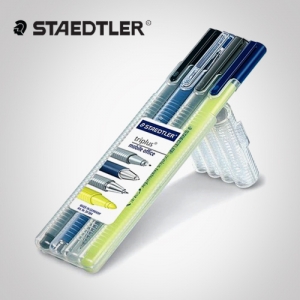 STAEDTLER/스테들러/트리플러스/멀티세트/34-SB4/트리플러스펜,형광펜,샤프,롤러펜
