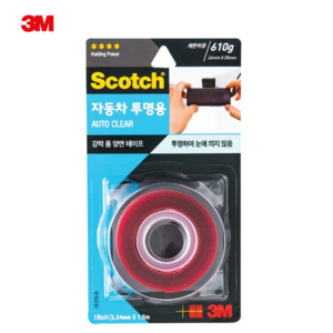 3M/스카치/강력 자동차 투명 폼 양면테이프 (CL215-A)