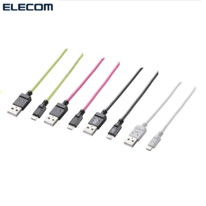 Elecom/엘레컴/데이터케이블/micro-5p/mpa-ambcl2u12pn/핑크/1.2m