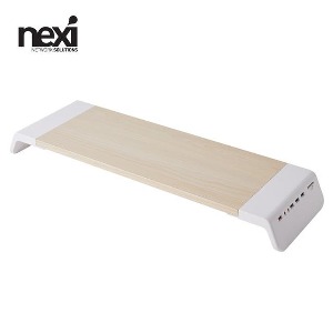 NEXI/올인원원목싱글모니터받침대/NX-SMARTMS-02/NX822
